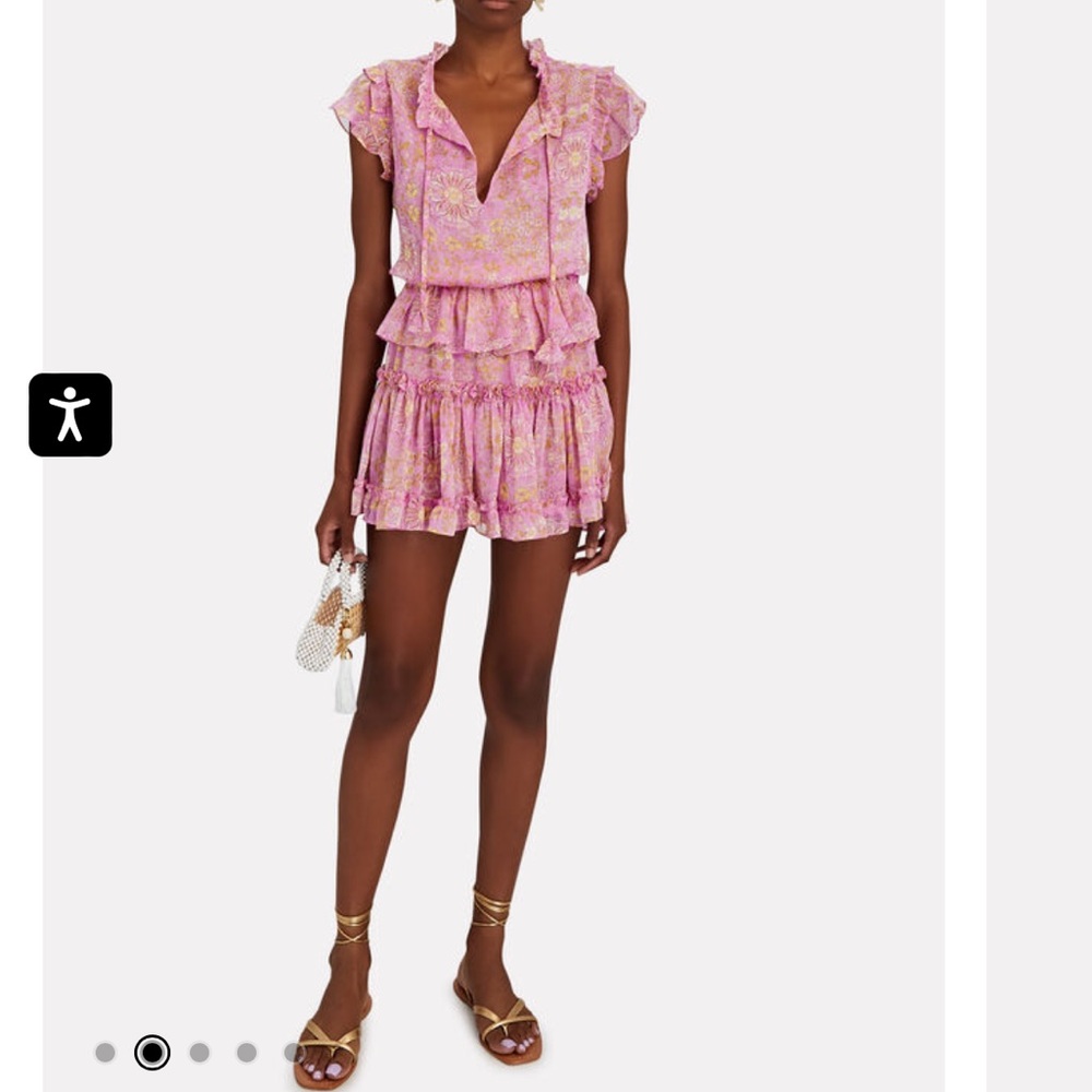 Misa Los Angeles Lilian Ruffled Chiffon Mini Dress